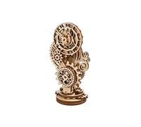 UGEARS Wooden Model Kits For Adults to Build - Steampunk Clock 2.0 3D Puzzles Adult - Working Mechanical Desk Mini Vintage Clock - Beginner Level DIY Craft for Men Fathers Day - 40 Pcs
