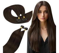 Ugeat U Tip Extensions Human Hair Chocotale Brown 18 Inch Ktips Human Hair Extensions Utip Brown #4 Hot Fusion for Long Lasting Looking for Women 50G 50S