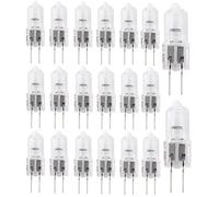 UGEFKMQ 20Pcs G4 Halogen Bulbs 20W 24V 35W G4 Halogen Light Bulbs Small G4 Light Bulb G4 Bi-Pin Bulb Warm White Dimmable,20W