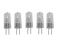 UGEFKMQ 5Pc G4 Halogen Bulb 220V 35W Dimmable G4 Halogen Light Bulbs Clear Capsule 2 Pin Lamp Bulb Halogen Pin Base Warm White 50W