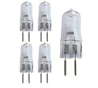 UGEFKMQ 5Pc G6.35 Halogen Light Bulbs 24V 50W Warm White Clear Capsule 2 Pin Lamp Bulb GY6.35 Capsule Bulb 100W Halogen G6.35 Bi-Pin Bulbs Dimmable 20W