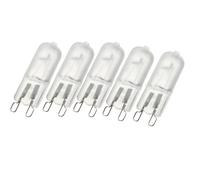 UGEFKMQ 5Pc G9 25 Watt 230 Volt T4 Jcd Type Halogen Light Bulb Crystal Clear Lamp G9 230V 40W G9 Halogen Bulb Warm White,120V-20W