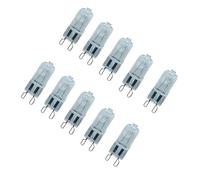 UGEFKMQ Capsule Halogen Lamp G9 10Pcs G9 Halogen Lamps Warm White 220V G9 Halogen Bulbs Wall Lamp Chandelier Floor Lamp,60W