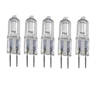 UGEFKMQ Halogen Bulbs G5.3 20W 24V 35W 50W 100W Clear Capsule Halogen Light Bulb 50W GU5.3 Bi-Pin Bulb Warm White 5Pc 10W