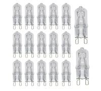 UGEFKMQ Halogen G9 Bi-Pin Bulbs 230V 20W 25W 40W 60W Warm White Dimmable Capsule Light Bulbs G9 Halogen Lamps 20Pc 20W