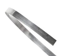 uGems Bezel Strip 4mm x 30-Gauge 12 inches .999 Fine Silver Flat Wire for Jewelry Making, Polished Finish, Flexible Yet Durable, Made in USA - SKU: ss228-30ga-4mm