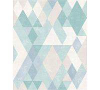 Ugepa Blue Pastel Prism Geometric Wallpaper L59801