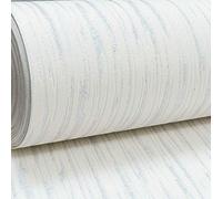 UGEPA Plain White Silver Glitter Lines Stripes Textured Blown Vinyl Wallpaper Embossed