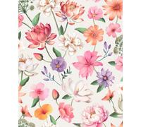 Ugepa White Pink Purple Floral Wallpaper Non-Woven Vinyl M88810