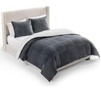 UGG 00519 Blissful Full-Queen Comforter Set Ultra Soft Velvety Flannel Oversized Comforter and Pillow Machine Washable Soft Cozy Bedding Queen Size Blanket Set for Bedroom Accent, Full/Queen, Imperial