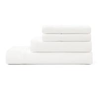 UGG 01326 Alahna Queen Bed Sheets and Pillowcases 4-Piece Set Sleep in Luxury Machine Washable Deep Pockets Wrinkle-Resistant Breathable Cozy Comfort Silky Cooling Sheets, Queen, White