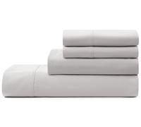 UGG 01330 Alahna Queen Bed Sheets and Pillowcases 4-Piece Set Sleep in Luxury Machine Washable Deep Pockets Wrinkle-Resistant Silky Cooling Technology for All-Season Comfort, Queen, Stone