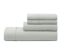 UGG 01751 Alahna Queen Bed Sheets and Pillowcases 4-Piece Set Sleep in Luxury Machine Washable Deep Pockets Wrinkle-Resistant Breathable Cozy Comfort Silky Cooling Sheets, Queen, Mineral