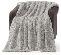 UGG 10485 Adalee Soft Faux Fur Reversible Accent Throw Blanket Luxury Cozy Fuzzy Fluffy Hotel Style Luxurious Home Decor Luxurious Soft Blankets for Sofa, Seal