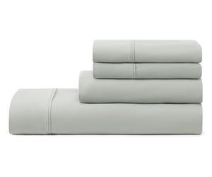 UGG 11825 Hedi Full Bed Sheets and Pillowcases 4-Piece Set Sleep in Luxury Machine Washable Deep Pockets Wrinkle-Resistant Breathable Cozy Comfort Silky Cooling Sheets, Full, Mineral