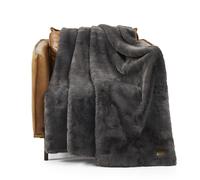 UGG Euphoria Plush Fur - Reversible Throw Blanket, Charcoal
