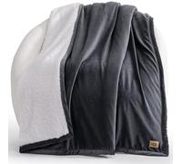 UGG 23854 Bliss Sherpa Fully Reversible Throw Blanket for Couch or Bed Machine Washable Easy Care Soft Plush Luxury Oversized Accent Blankets, 70 x 50-Inch, Imperial