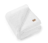 UGG 35989 Nita Warm Soft Reversible Cute Throw Blanket Fleece Thick Aesthetic Preppy Fluffy Cozy Minky Couture Down Alternative Fill Machine Washable Throw for Couch and Bed, 50 x 70-Inch, Snow