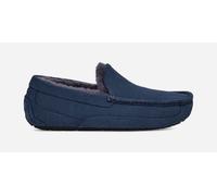 UGG® Ascot Slipper for Men in Deep Ocean, Size 6, Suede/Leather/Wool