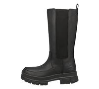 Ugg Ashton High Chelsea Full Grain Leather Women's Zip Up Boots - Black - Size:UK 5