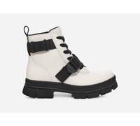 UGG® Ashton Lace Up Boot for Women in White, Size 7, Leather/Polyester