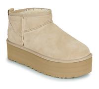 Ugg Womens Boots Classic Ultra Mini Platform Casual Slip-On Ankle Suede