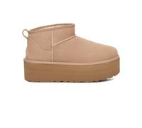 Ugg - Platform boots - W Classic Ultra Mini Platform Sand for Women in Wool - Size 9 US - Brown Brown 9 US