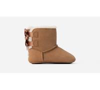 UGG® Bailey Bow Bootie for Kids in Brown, Size 2, Suede/Polyester/Wool