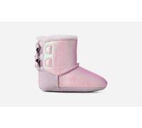 UGG® Bailey Bow Frosted Bootie in Lavender Smoke, Size 0.5, Polyester/Leather/Wool