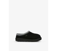 Ugg Black Tasman Ii Contrast-stitch Suede Slippers 6-10 Years Eur 31 / 12.5 Uk Kids