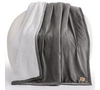 UGG - Bliss Sherpa Throw - Cozy Reversible Accent Blanket - Modern Home Décor - Comfortable & Decorative Blanket for Bed or Sofa - 50” x 70” - Firewood