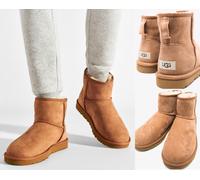 Ugg Boots Classic Mini Boot Shearling Chestnut Suede Shoes