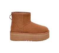 UGG Womens Classic Mini Platform Suede Chestnut Boots 8 UK