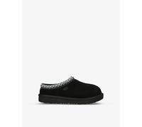 Ugg Boys Black Kids Tasman Ii Contrast-stitch Suede Slippers 2-7 Years Eur 27.5 /9.5 Uk