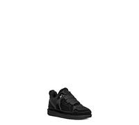 UGG Boy's Lowmel Sneaker, Black, 6 Big Kid
