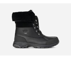 UGG® Butte Boot for Men in Black, Size 7, Leather/Polyester/Wool