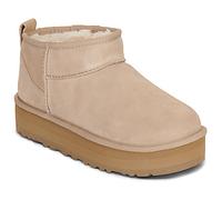 UGG Girls Classic Ultra Mini Platform Boots in Beige - Beige - EU 31 UK 12 US 13