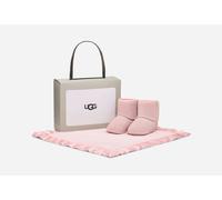 UGG® Classic Boot and Lovey Blanket in Pink, Size 0.5, Fleece/Suede/Wool