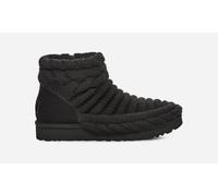 UGG® Classic Mini Chunky Knit Boot for Women in Black, Size 8, Textile/Polyester/Cotton