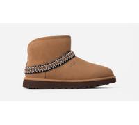 UGG® Classic Mini Crescent Boot for Women in Brown, Size 8, Shearling/Polyester/Wool