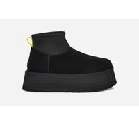 UGG® Classic Mini Dipper Boot for Women in Black, Size 7, Suede/Neoprene/Recycled Materials