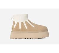 UGG® Classic Mini Dipper Sunwave Boot for Women in Brown, Size 10, Suede/Polyester/Wool