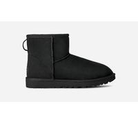 UGG Classic Mini II Women's Boot, Twinface/Polyester/Leather, Black, UK 4 / EU 37 / US 6