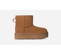 UGG® Classic Mini Platform for Kids in Brown, Size 1, Suede