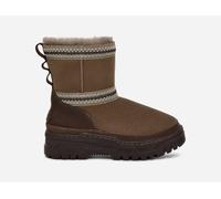 UGG® Classic Mini TrailGazer Boot in Hickory, Size 4, Leather/Suede/Polyester