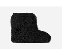 UGG® Classic Short Fluff Momma Boot in Black, Size 3, Shearling/Polyester/Wool