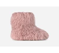 UGG® Classic Short Fluff Momma Boot in Brown, Size 4, Shearling/Polyester/Wool
