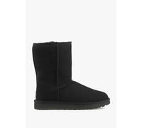 UGG Classic Short II Black Twinface Boots Size: 39, Colour: Black Suede