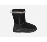 UGG® Classic Short TrailGazer Boot in Black, Size 1, Leather/Suede/Polyester