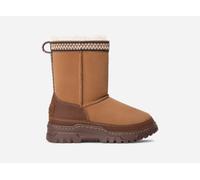 UGG® Classic Short TrailGazer Boot in Brown, Size 1, Leather/Suede/Polyester